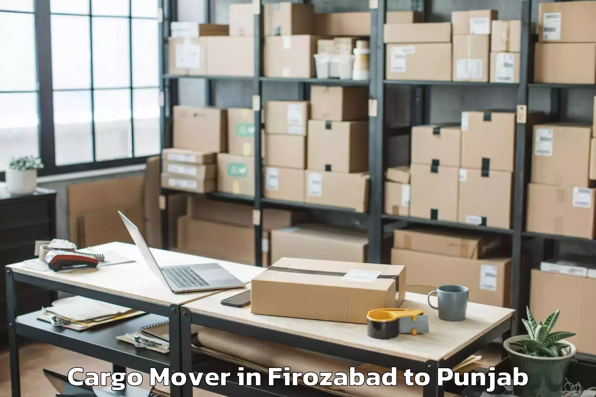 Affordable Firozabad to Muktsar Cargo Mover